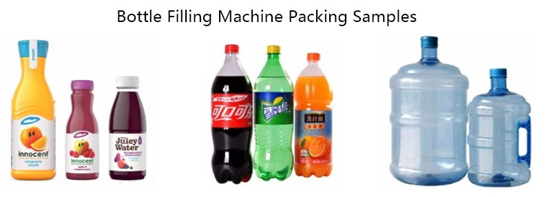 Bottle Filling Machine Packing Samples
