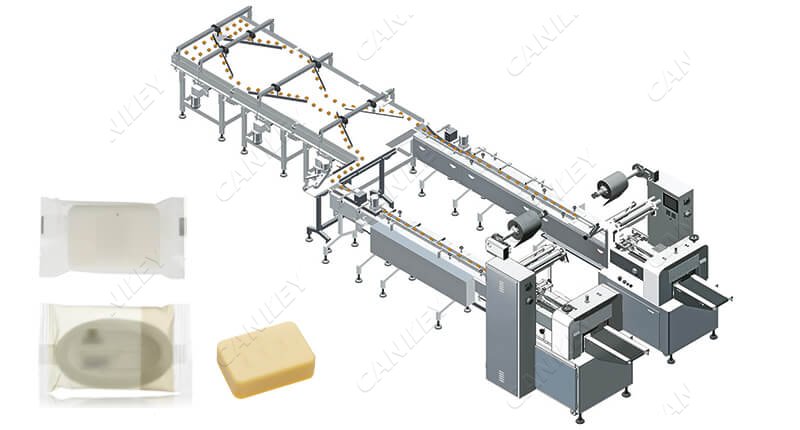 Soap packing line