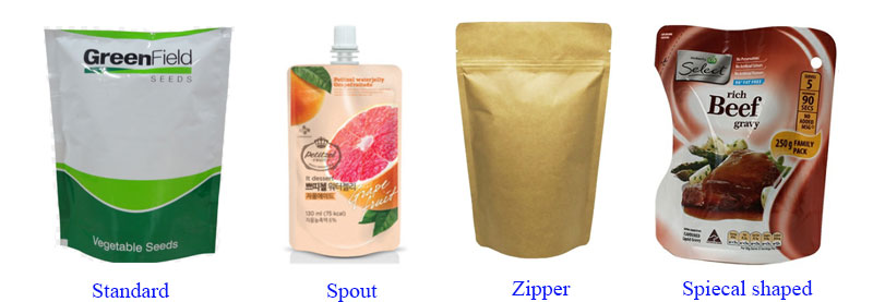 Different Types of Stand Up Pouches
