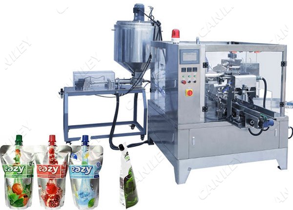 Automatic Feeding Spout Pouch Filling And Sealing Machine