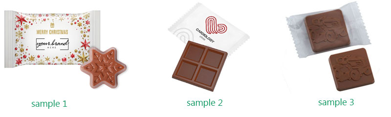 chocolate packing samples