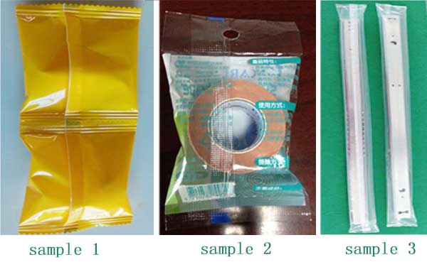 Instant noodle packing samples
