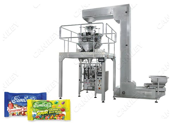 Vertical Form Fill Jelly Chocolate Beans Packing Machine