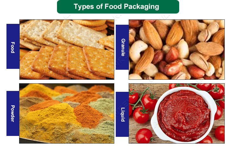 Types of food packaging machine