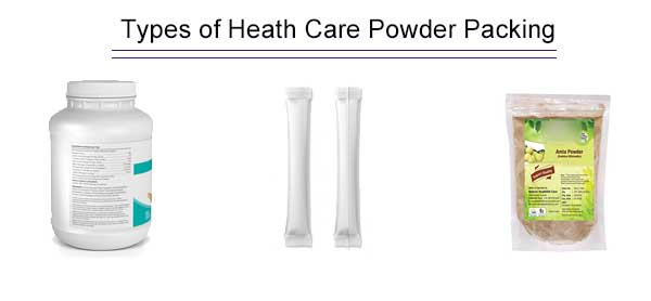 Types of health care powder packing machine