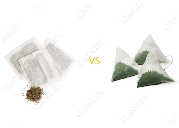 what's the difference between tea bag and pyramid